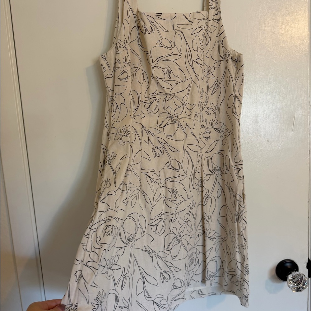 a new day Beige Floral Mini Dress